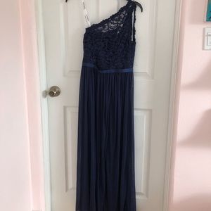 Navy blue bridesmaid dress